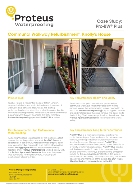 Case Study - Proteus Pro-BW® Plus - Knolly's House