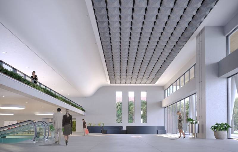 HeartFelt® Origami Curve - Acoustic Ceiling System