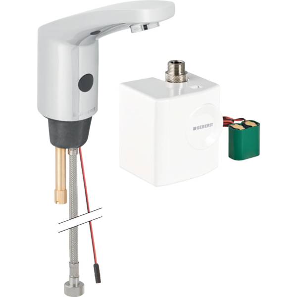 Geberit Type 185 washbasin tap, generator operation - Washbasin taps