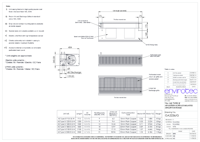 GA2226G - AS TYPE B (W+E)