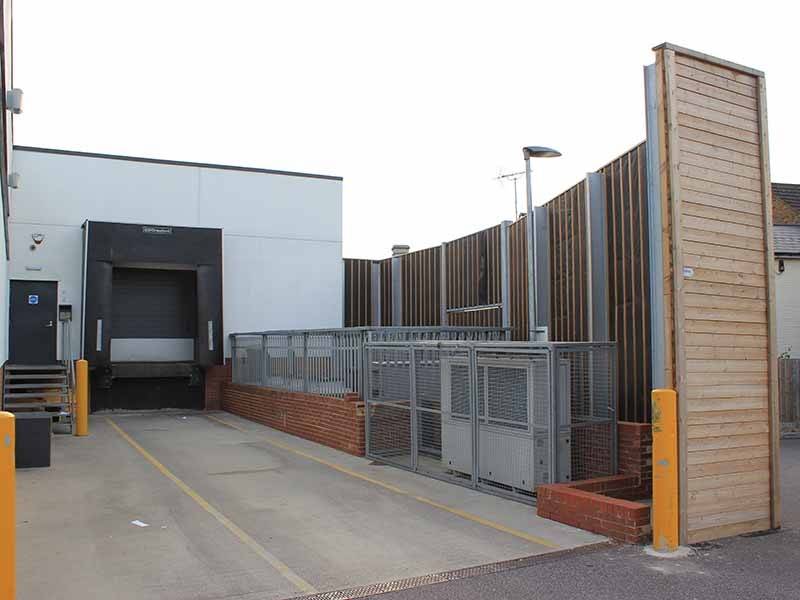 Jacksons Absorptive acoustic fencing reduces noise impact on local residents for inner city supermarkets