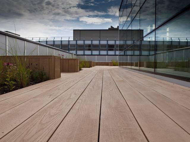 Commercial Composite Decking Case Study - Coventry University Roof Terrace
