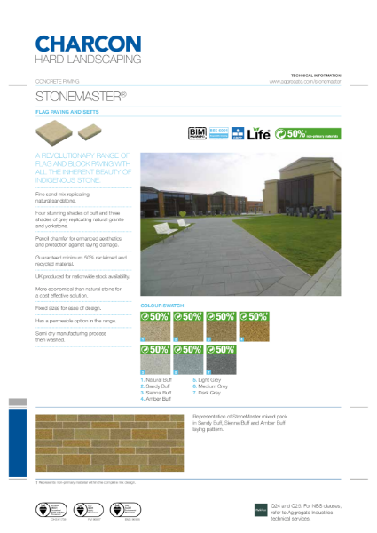 Charcon StoneMaster flag paving & setts