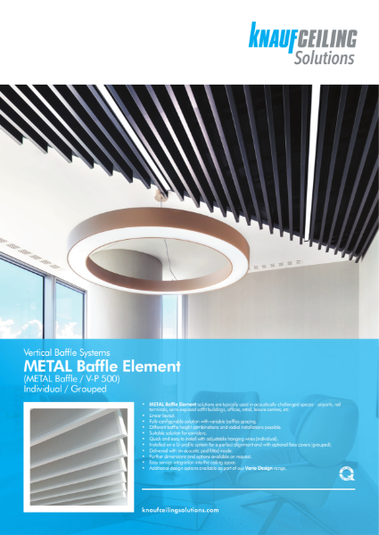 METAL Baffle Element