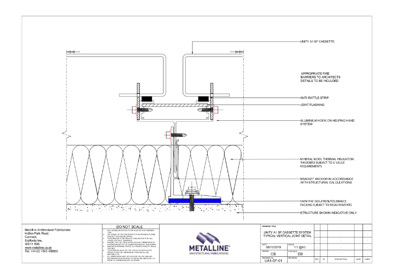 Unity A1 SF-01 Technical Drawing