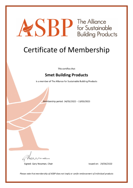 ASBP Membership Certificate
