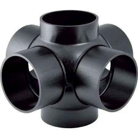 Geberit HDPE Quadruple Branchball 88.5°, Connections 90° Offset