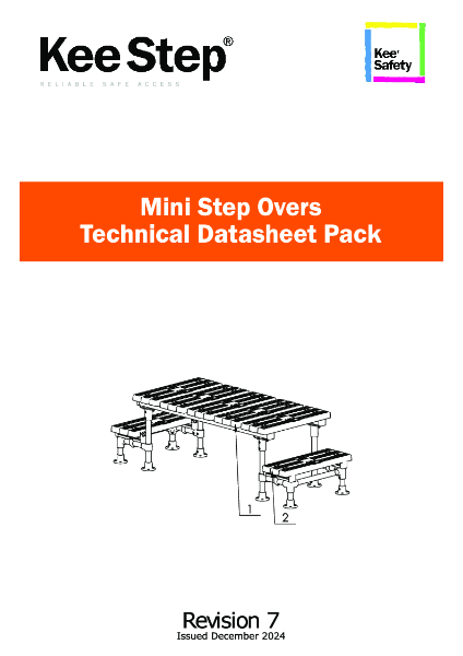 Kee Step® Mini Step Over Technical Datasheet