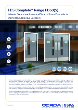 Complete Range Internal Communal Areas and Service Room Doorsets FD60(S)