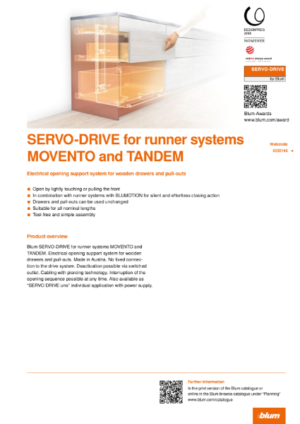 SERVO-DRIVE for Runner Systems MOVENTO and TANDEM Specification Text