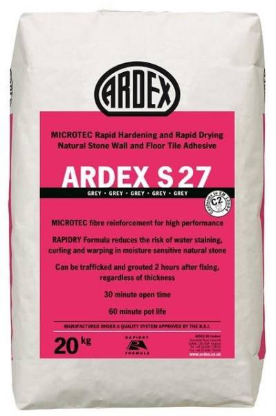 ARDEX S 27 MICROTEC Flexible Rapid Set Tile & Stone Adhesive