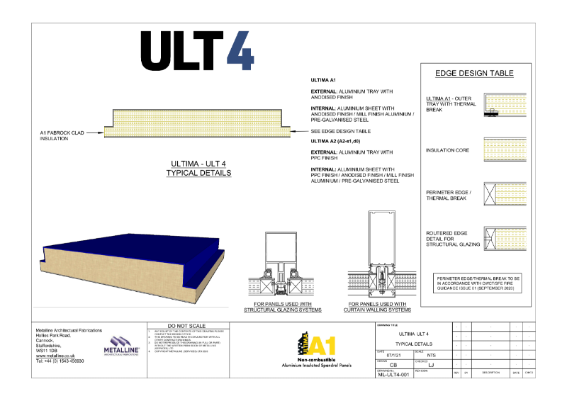 ULTIMA ULT-4 Technical Drawing