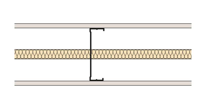 Siniat Single Frame Metal Stud Partition CS14R-12St-25G - Metal Stud Partitioning