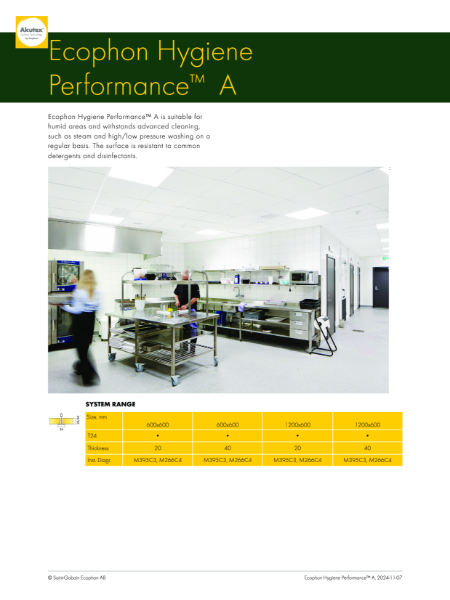 Data Sheet Hygiene Performance A