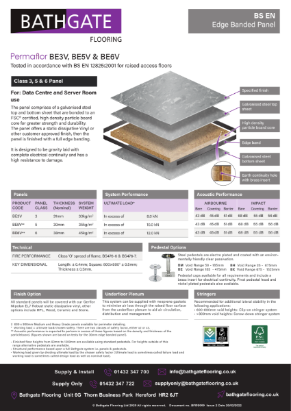 BE3V, BE5V & BE6V Datasheet