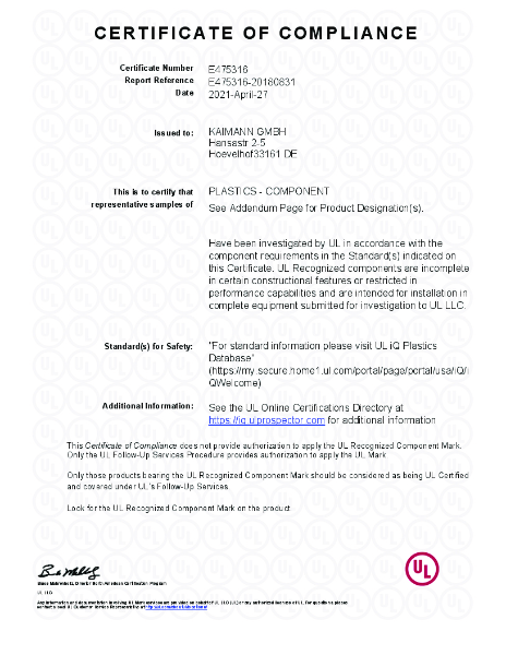 Certificate of Compliance