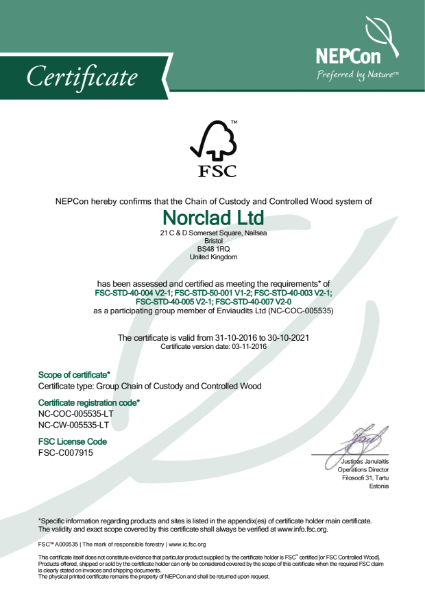 FSC Certificate