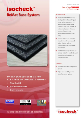 Isocheck ReMat Base - Data Sheet - R3.10