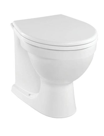 Twyford Alcona Floor-Standing WC, Washdown, Flush With The Wall