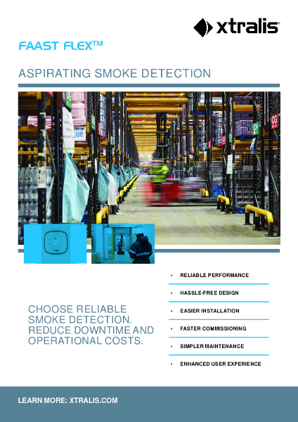 XTRALISFAAST Flex 1 and 2 Pipe Aspirating Smoke Detection Product Brochure