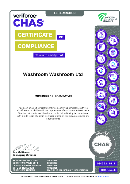 CHAS Certificate of Compliance