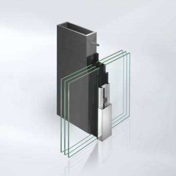 Laser-optimised Steel Stick Curtain Walling System - VISS Ixtra SR