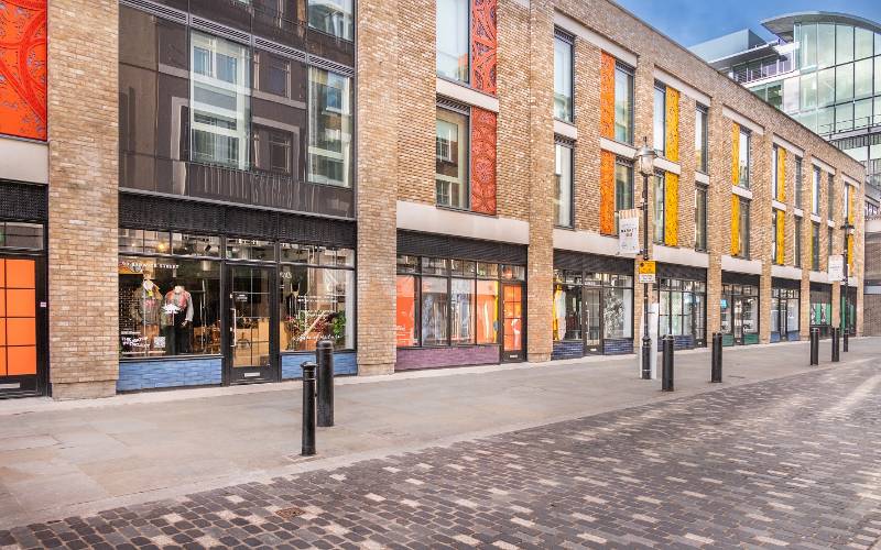 Clement steel door screens chosen for famous market street in Soho Conservation Area