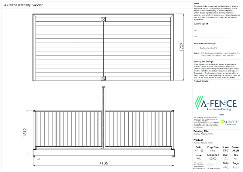 A-Fence-Balcony-Divider-CAD