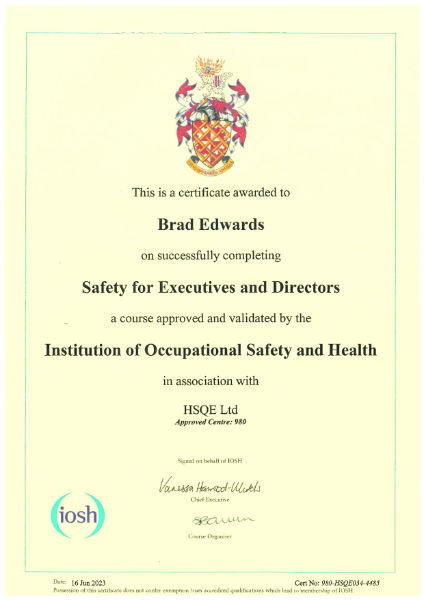 Health & Safety Accreditation