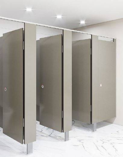 Toilet cubicle - Blade Mounted Overhead Braced (BO)