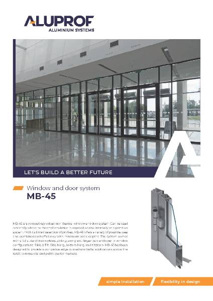 MB-45 Window and Door System