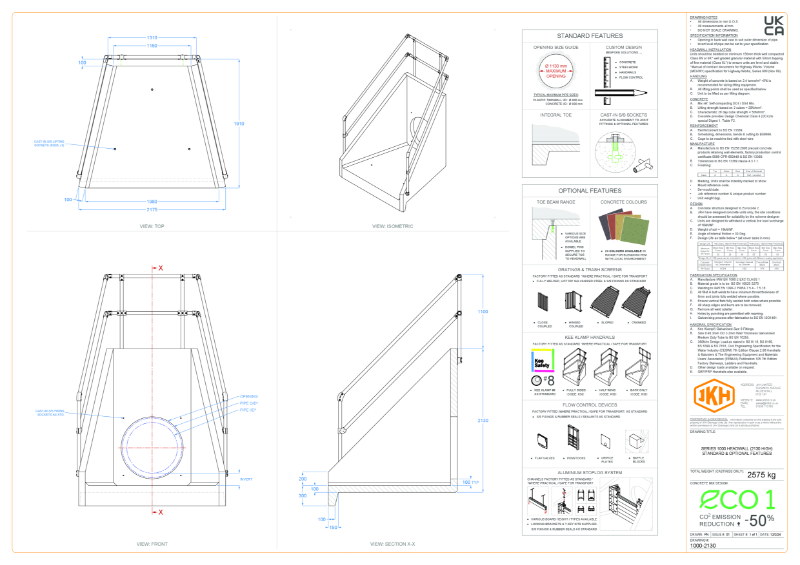 SERIES 1000 HEADWALL (2130mm HIGH)