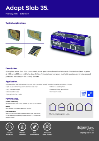 Superglass Adapt Slab 35 - Datasheet