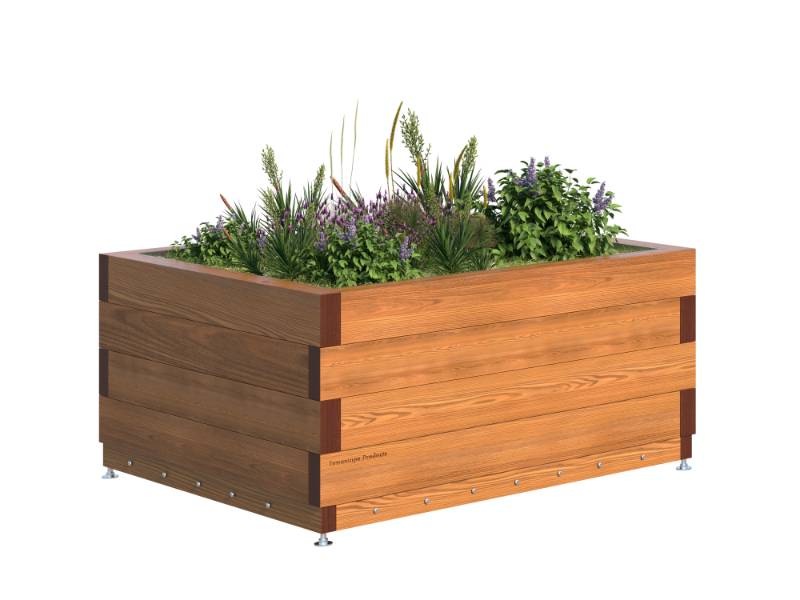Timber Planter Gunwharf Hardwood - Planters