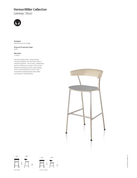 Leeway Stool- Product Sheet