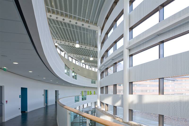 Appleton Academy featuring Reynaers' ConceptWall 50 façade system and EcoSystem 50 Windows