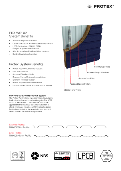 PRX-WS-02_WallSystem_Datasheet