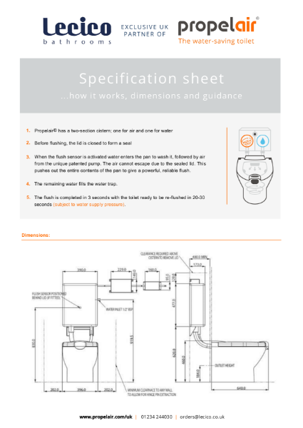 Propelair® - The Water Saving Toilet