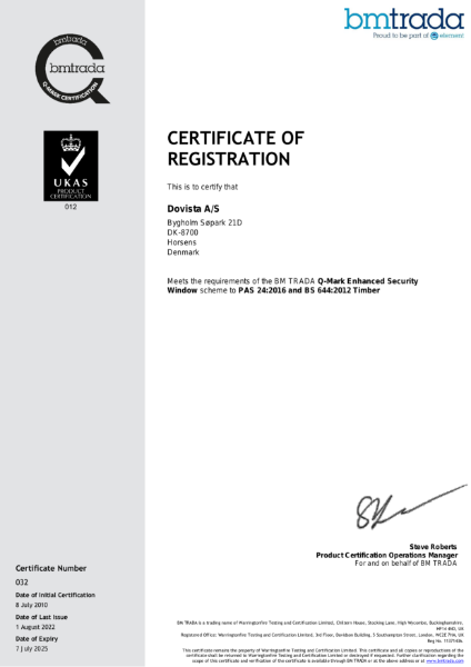 Q-Mark Enhanced Security Window scheme