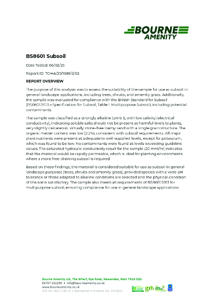 BS8601 Subsoil