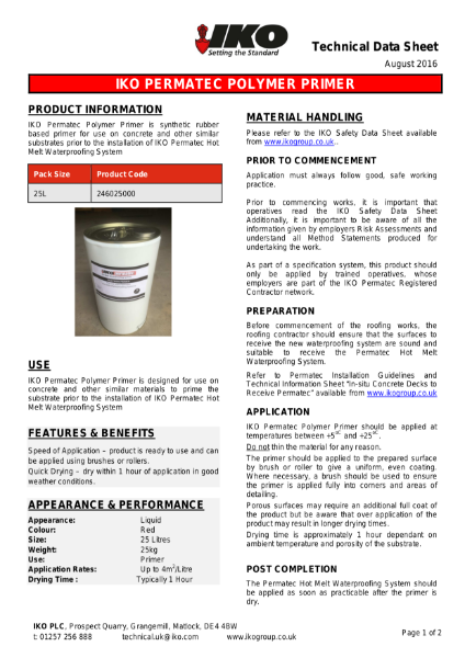 IKO Permatec Polymer Primer 16