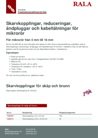 Katalog Tillbehor till mikroror.