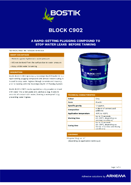 Bostik Block C902 TDS
