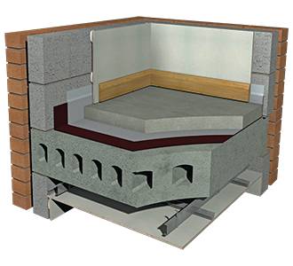 Acoustic underscreed system  - Acoustic layer to go under a screed