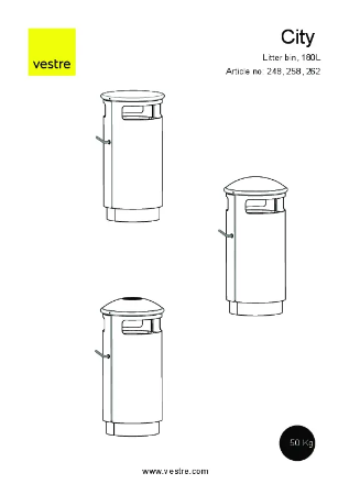 City Litter Bin - 248
