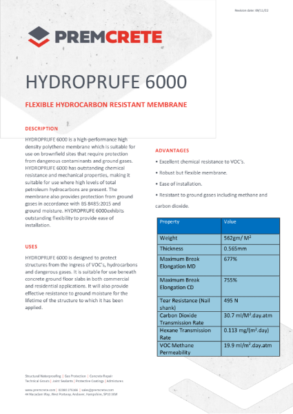 Hydroprufe 6000 TDS
