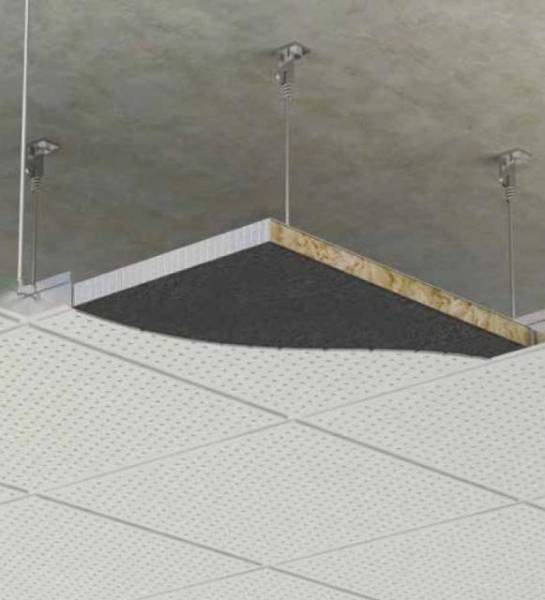 MP562 Foil Enclosed/ Black Tissue Faced Acoustic Pad - Acoustic Ceiling Pad