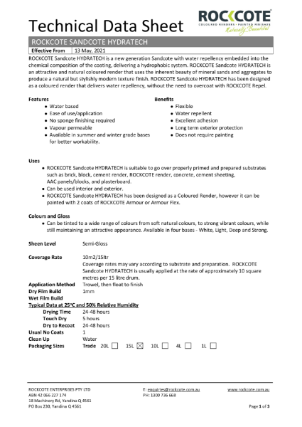 SandcoteHydratech_TDS_May2021