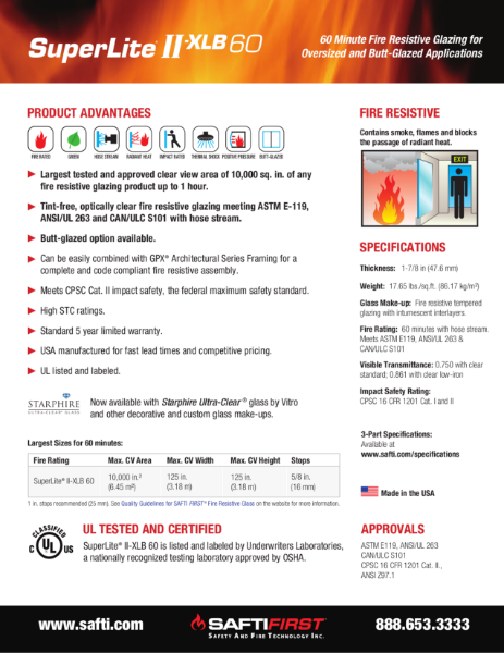 SuperLite® II-XLB 60 Data Sheet