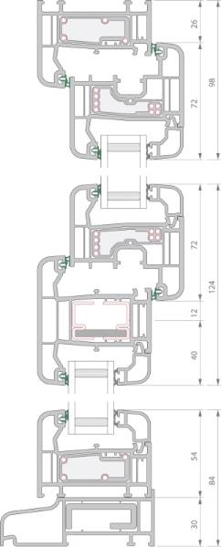 Zendow 5000 Tilt & Turn (Slim Sash) - TT3 Opener/Opener
